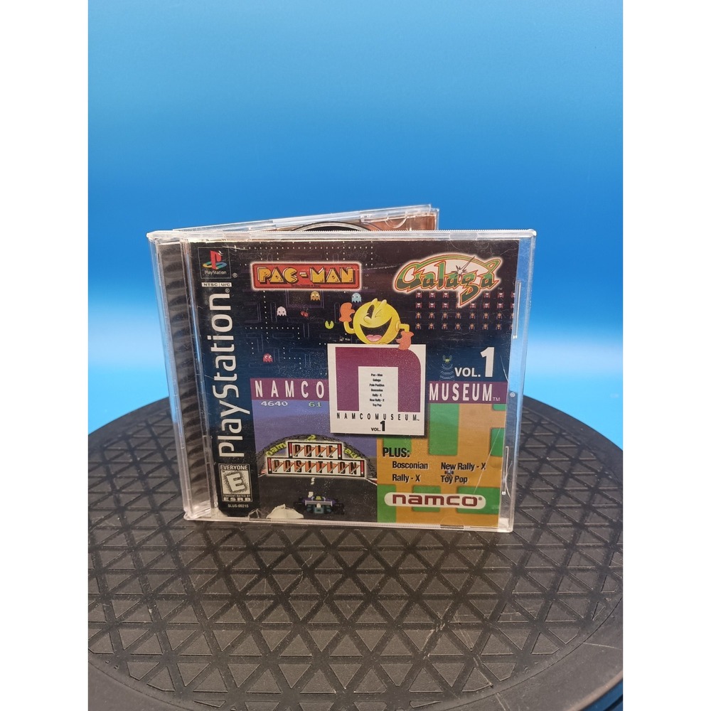 Namco Museum Vol 1 PS1 (PlayStation 1, 1995) Black Label CIB Complete W/ Manual